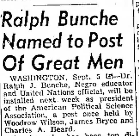 Bunche_named_APSA_president_1953